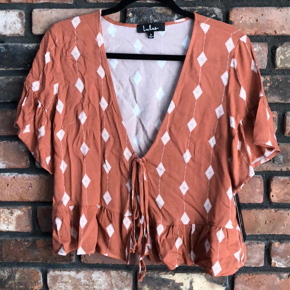 S tie-front top from Lulu’s
